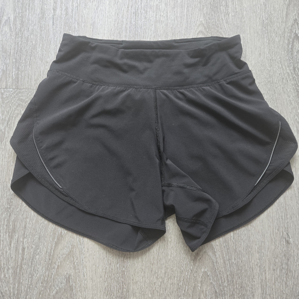 Lululemon Speed Up High-Rise Lined Short 4" Black Size 4